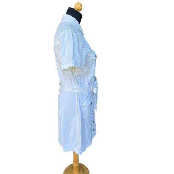 RAILS DANICA WHITE DENIM DRESS SIZE S - Picture 7 of 10